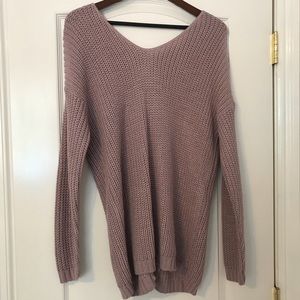 Charlotte Russe - Open Back Sweater